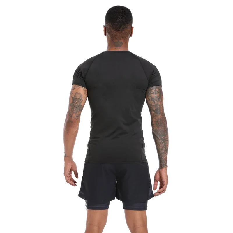 T-shirt de compression noir Superphysique