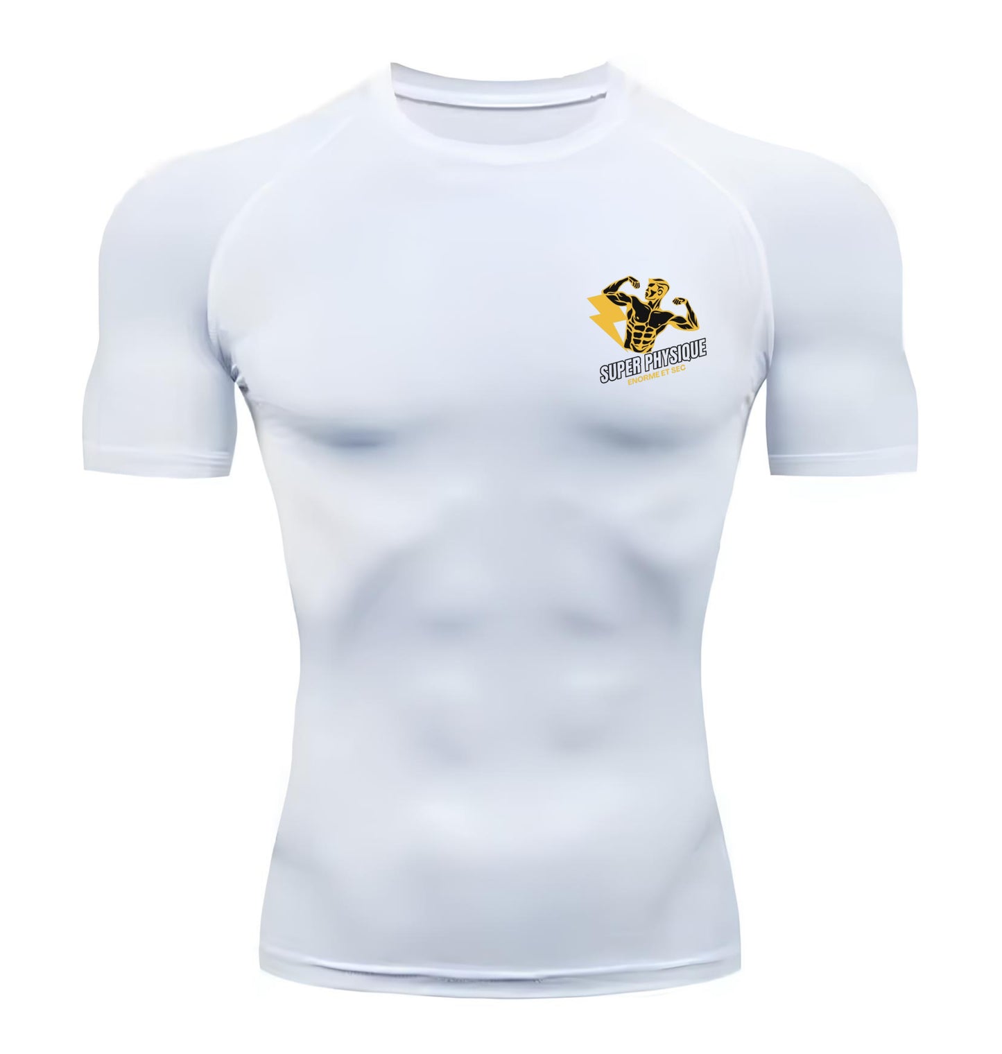Superphysique - T-shirt de compression Homme avec citation